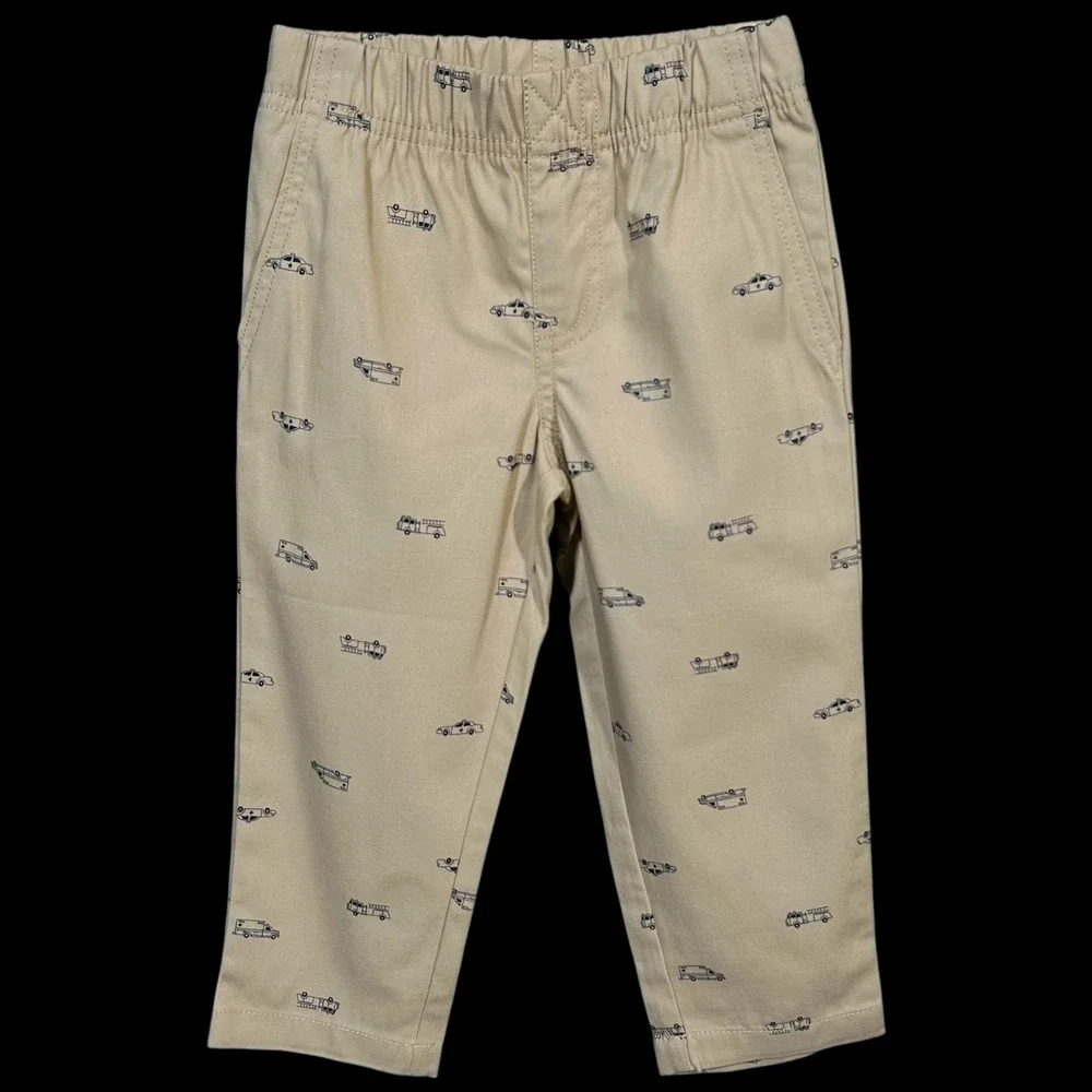 Carter's Toddler Boys Casual Pants & Shirt Outfit Set Size 5T Long Sleeves Top‎